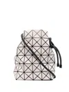 Bao Bao Issey Miyake Geometric-pattern Drawstring Shoulder Bag In Neutral