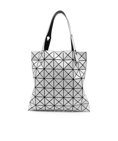 Bao Bao Issey Miyake Geometric Pattern Handbag In White