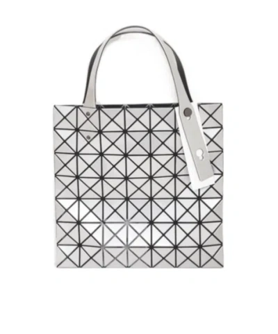 Bao Bao Issey Miyake Geometric Pattern Handbag In White