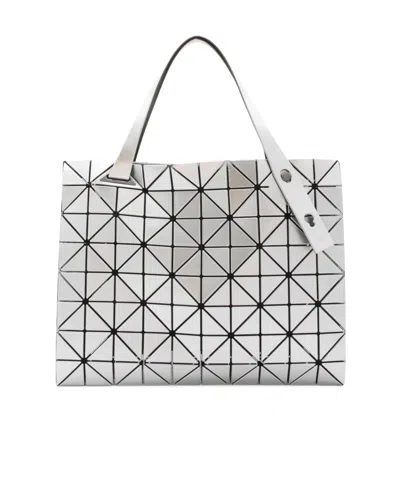 Bao Bao Issey Miyake Geometric Pattern Handbag In White