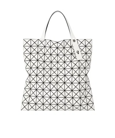 Bao Bao Issey Miyake Geometric Pattern Handbag In White