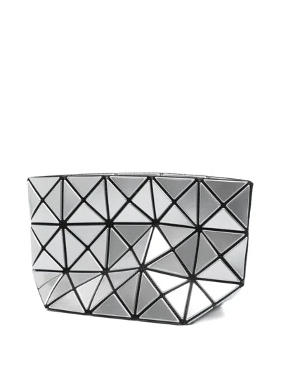 Bao Bao Issey Miyake Geometric-pattern Mini Bag In Silver