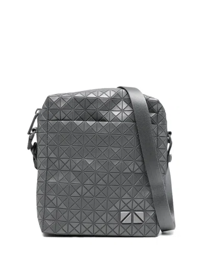 Bao Bao Issey Miyake Geometric-pattern Panelled Messenger Bag In Gray