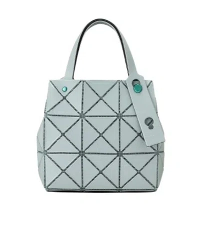 Bao Bao Issey Miyake Geometric-pattern Tote Bag In Ash Green