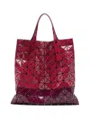 Bao Bao Issey Miyake Geometric-pattern Tote Bag In Red