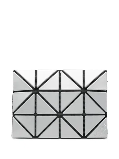 Bao Bao Issey Miyake Geometric-pattern Wallet In Metallic