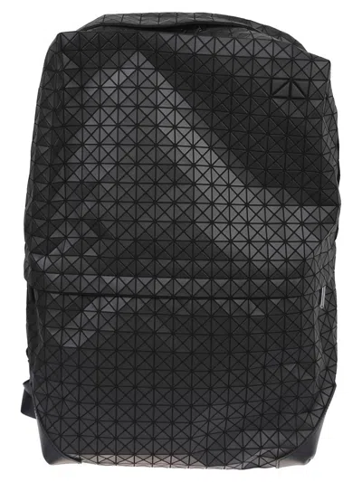 Bao Bao Issey Miyake Geometric Patterned Black Leather Backpack