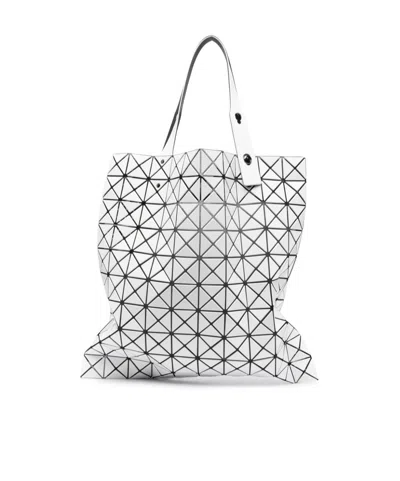 Bao Bao Issey Miyake Geometric Polyhedral Pattern Handbag In White
