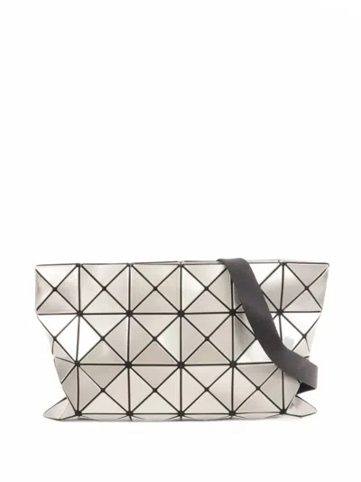 Pre-owned Bao Bao Issey Miyake Geometric Shoulder Bag In Silver