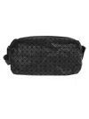 Bao Bao Issey Miyake Geometric Textured Leather Shoulder Bag In Black