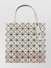 Bao Bao Issey Miyake Geometric Tote Bag Structured Shape Top Handle In White