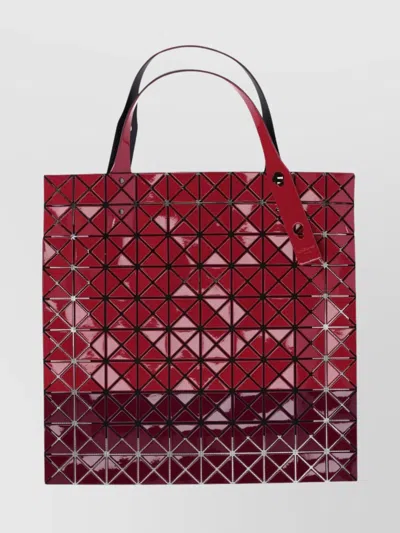 Bao Bao Issey Miyake Geometric Tote Bag Top Handles In Red