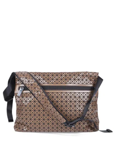 Bao Bao Issey Miyake Geometric-panel Messenger Bag In Brown