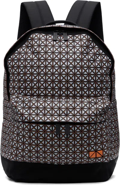 Bao Bao Issey Miyake Gray & Orange Rough Backpack