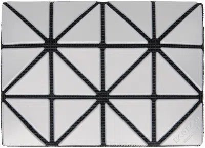 Bao Bao Issey Miyake Gray & Silver Bifold Card Holder In 98-lt.gray X Silver