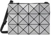 Bao Bao Issey Miyake Gray & Silver Lucent W Color Bag In 98-lt.gray X Silver