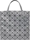 Bao Bao Issey Miyake Gray & Silver Lucent W Color Tote In 98-lt.gray X Silver