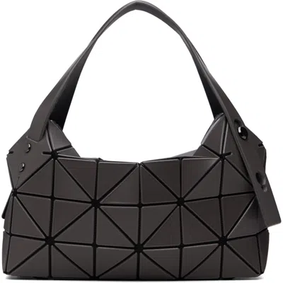 Bao Bao Issey Miyake Gray Boston Hand Bag In Purple