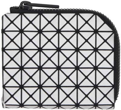 Bao Bao Issey Miyake Gray Clam Metallic Wallet In White