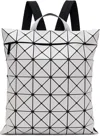 BAO BAO ISSEY MIYAKE GRAY FLAT PACK BACKPACK