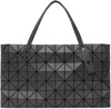 Bao Bao Issey Miyake Gray Large Rock Matte Tote In 14-charcoal Gray