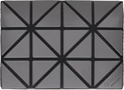 Bao Bao Issey Miyake Gray Matte Wallet In 14-charcoal Gray