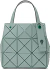Bao Bao Issey Miyake Green Carat Small Tote In 64-ash Green