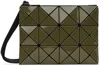 Bao Bao Issey Miyake Khaki Lucent W Color Crossbody Bag In 67-khaki X Lt.khaki