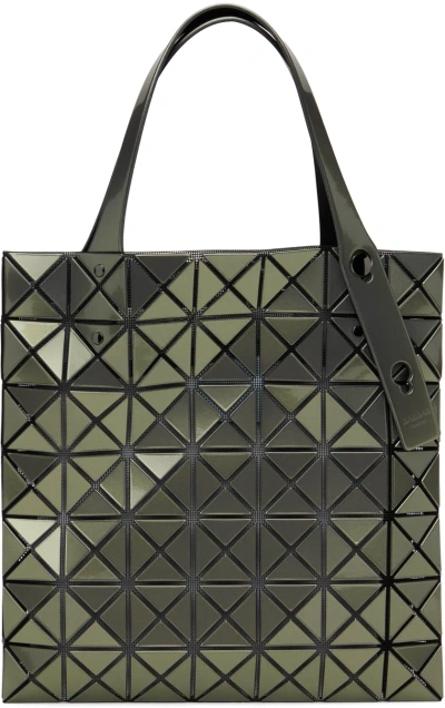 Bao Bao Issey Miyake Khaki Prism Metallic Tote In 94 Gunmetal