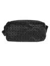 Bao Bao Issey Miyake Shoulder Bag With Geometric Pattern And Wrist Strap In Black