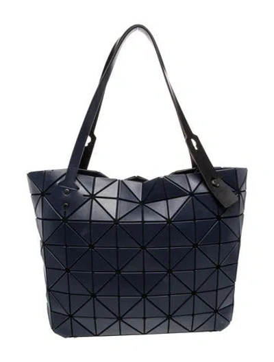 Pre-owned Bao Bao Issey Miyake Leather Shoulder Bag In Blue