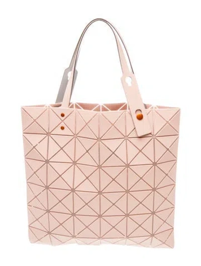 Pre-owned Bao Bao Issey Miyake Leather Tote In Pink