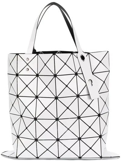 Bao Bao Issey Miyake Lucent Geometric-panel Tote Bag In White