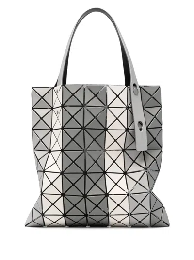 Bao Bao Issey Miyake Lucent Geometric-pattern Shoulder Bag In Grey