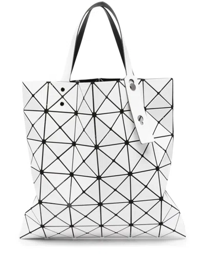 Bao Bao Issey Miyake Lucent Geometric-pattern Tote Bag In White