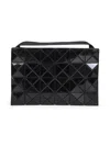 Bao Bao Issey Miyake Lucent Matte Geometric-panel Crossbody Bag In Black