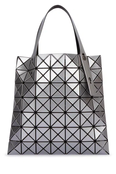 Bao Bao Issey Miyake Lucent Glossy Top Handle Bag In Silver