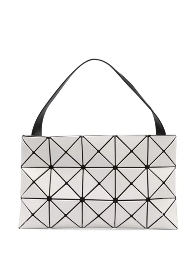 Bao Bao Issey Miyake Lucent Matte Geometric-panel Crossbody Bag In Grey