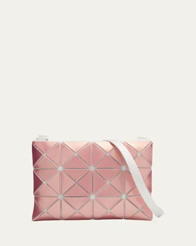 Bao Bao Issey Miyake Lucent Metallic Geometric Crossbody Bag In Pink