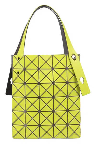 Bao Bao Issey Miyake Lucent Small Top Handle Bag In Yellow Green X Grey