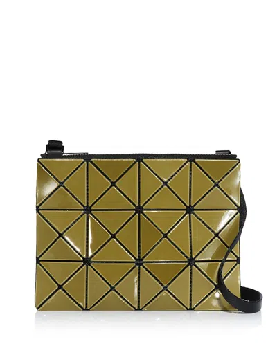 Bao Bao Issey Miyake Lucent With Color Crossbody In Khaki/light Khaki