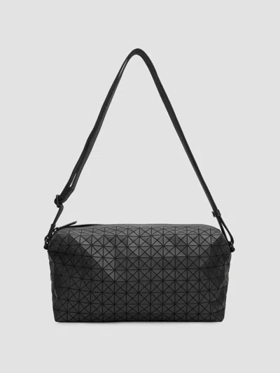 Bao Bao Issey Miyake Men's Saddle Crossbody Bag In Matte Black