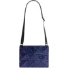 Bao Bao Issey Miyake Meta Kaiju Metallic Crossbody Bag In Purple