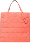 Bao Bao Issey Miyake Orange Lucent W Color Tote