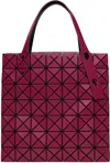 Bao Bao Issey Miyake Pink Prism Matte-2 Tote In 25 Wine Red