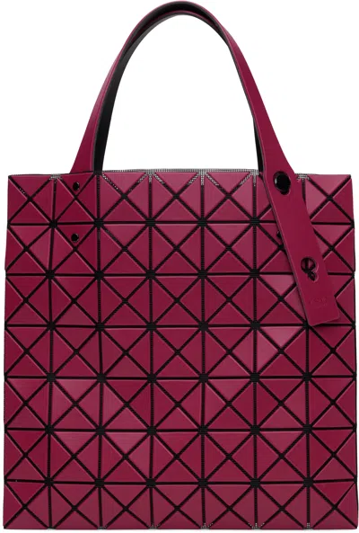 Bao Bao Issey Miyake Pink Prism Matte-2 Tote In 25 Wine Red