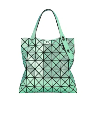 Bao Bao Issey Miyake Platinum Geometric-pattern Tote Bag In Green