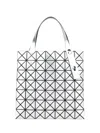 Bao Bao Issey Miyake Geometric Patterned Top Handle Bag In Gray