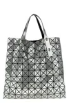 Bao Bao Issey Miyake Geometric Design Tote Bag With Dual Handles In Silver