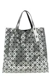 Bao Bao Issey Miyake Geometric Design Tote Bag With Dual Handles In Silver